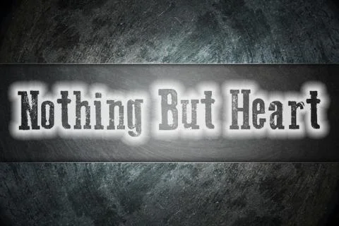 Nothing but heart concept Stock Illustration