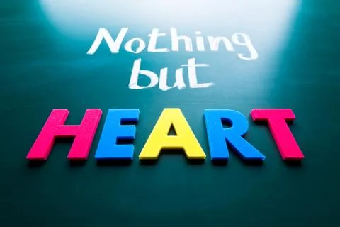 Nothing but heart 스톡 사진