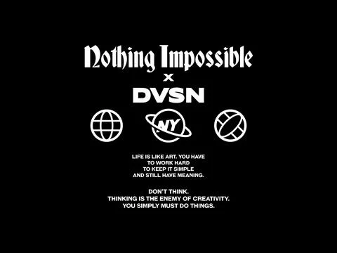 Nothing impossible, design t-shirt streetwear clothing, vector typography, .. Stock Illustration