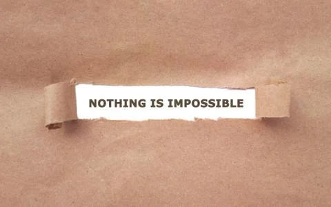 Nothing is impossible Stock Photos