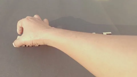 Nothing is impossible, the word itself says I am possible. Man hand separatin Stock Footage 167899321