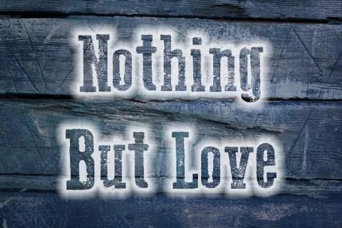Nothing but love concept Stock Illustration