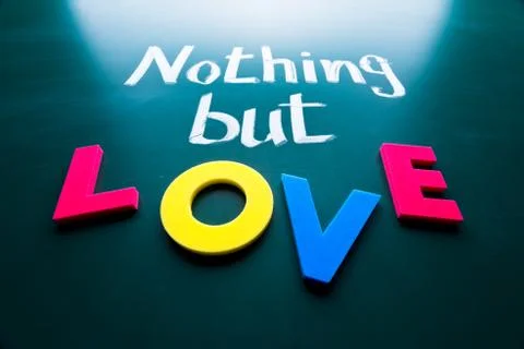 Nothing but love Stockfoto's