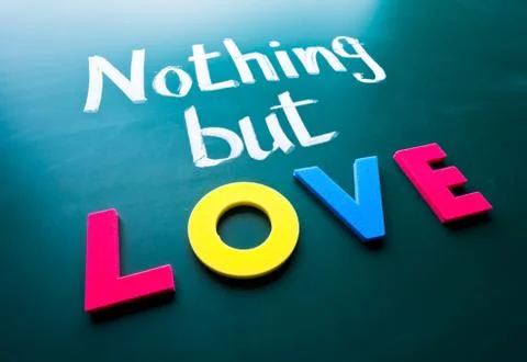 Nothing but love Stockfoto's