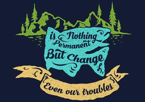 Nothing Is Permanent Stock-Illustration