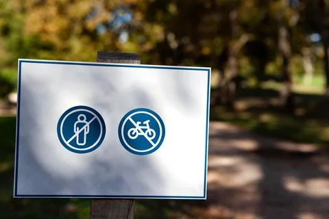 Nothing is possible with the forest prohibitions Stock Photos