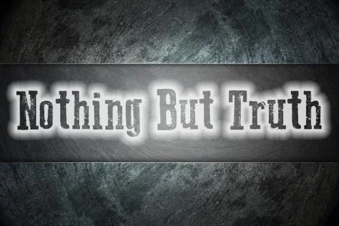 Nothing but truth concept Stock Illustration