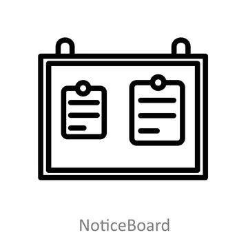 Notice Board Stock Illustration