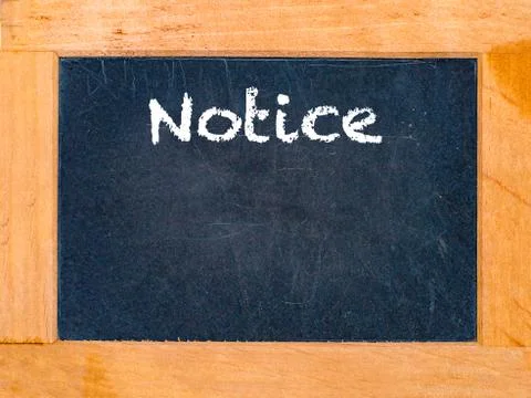 The notice board Stock Photos
