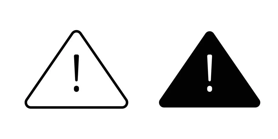 Notice icon vector concepts, line and silhouette style Stock Illustration