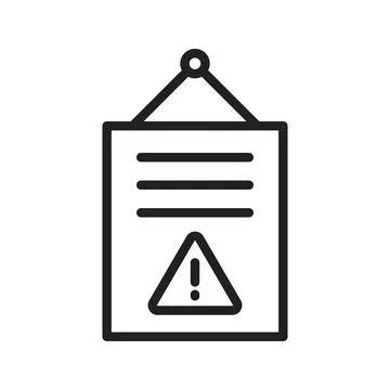 Notice icon vector image. Stock Illustration