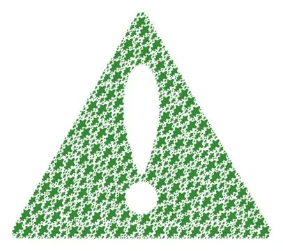 Notice Sign Pattern of Oak Leaf Items Stockillustratie