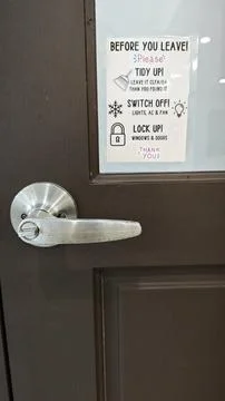 Notice sign Stock Photos