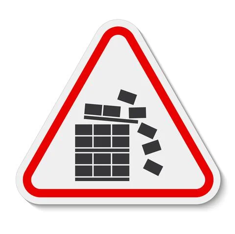 Notice Stack Correctly Sign On White Background Stock Illustration
