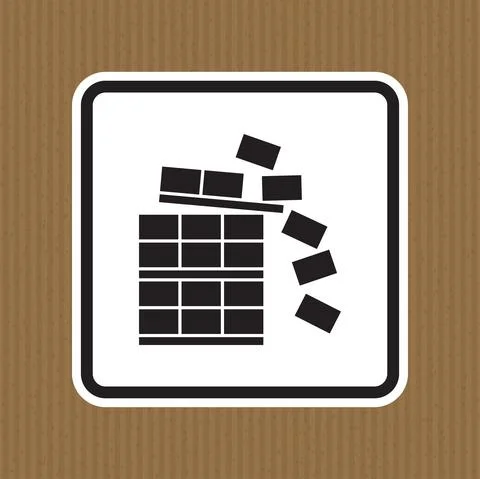 Notice Stack Correctly Sign On White Background Stock Illustration