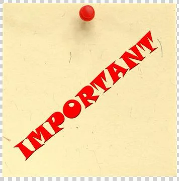 Notice written IMPORTANT Stock Photos