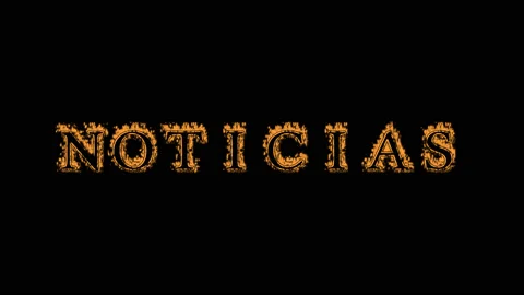 Noticias fire text effect black background Stock-Footage 136499767