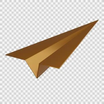 Notification 3d icon paper plane alert minimal Stock Illustration