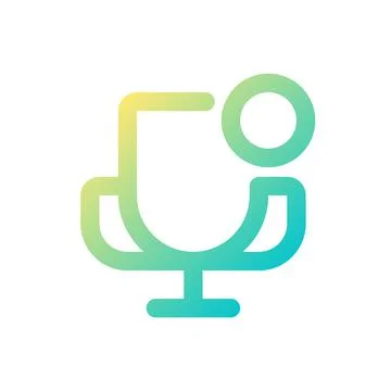 Notification about competition pixel perfect gradient linear ui icon Stock Illustration