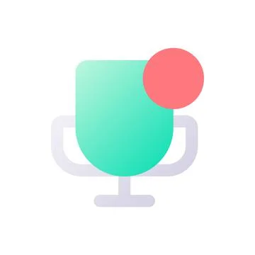 Notification about competition pixel perfect flat gradient two-color ui icon Illustrazione stock