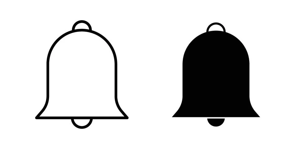 Notification alert icon set. Vector EPS 10 Stock Illustration