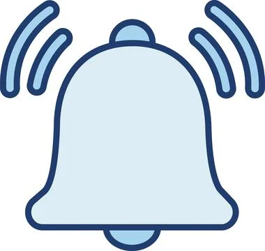 Notification Alert, Reminder Bell, Incoming Signal Stock Illustration