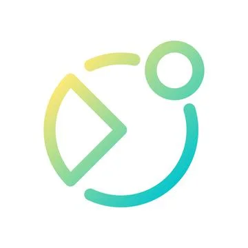 Notification from analytic app pixel perfect gradient linear ui icon Illustrazione stock