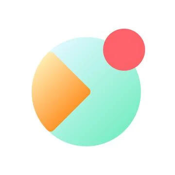 Notification from analytic app pixel perfect flat gradient color ui icon イラスト素材
