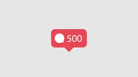 Notification animation of social media comment symbol Stock Footage 280329648