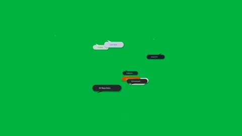 On notification arrival bubbles popping stacking revealing counts dispersing on Stock Footage 333907876
