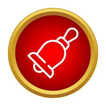 Notification bell alarm icon ringing concept Stock Illustration