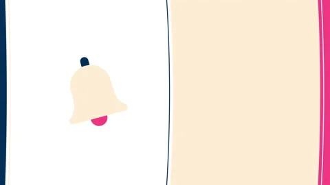 Notification bell animation Video stock 173091412