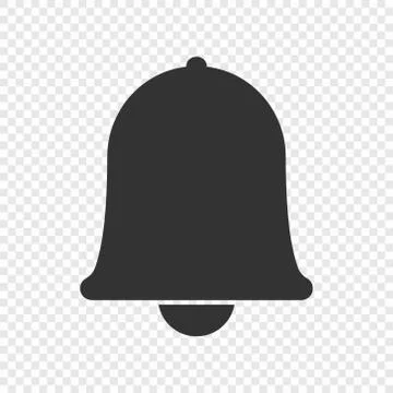 Notification bell icon Illustrazione stock