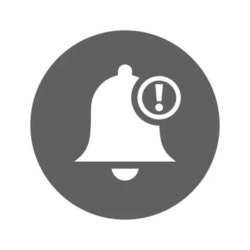 Notification, bell icon. Stock Illustration