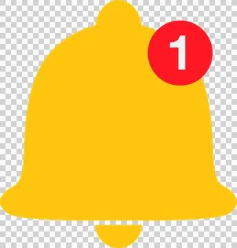 Notification bell icon Stock Illustration