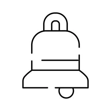 Notification bell icon providing alert and reminder signal 스톡 일러스트