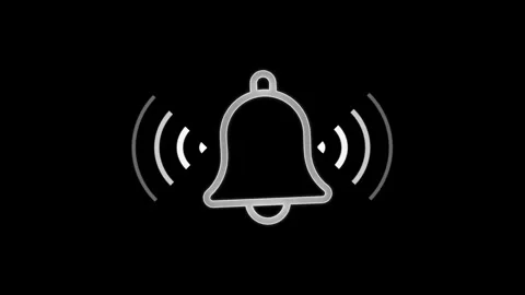 Notification bell icon. Ringing bell and alert concept. notification icon a.. Stock Footage 304190078