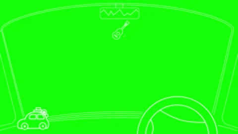 Notification bell icon ringing on green screen Stockbeeldmateriaal 347652946