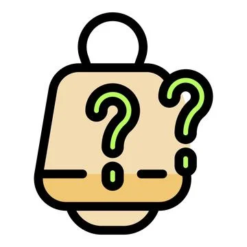 Notification bell icon showing unsolved questions and problems Stock Illustration