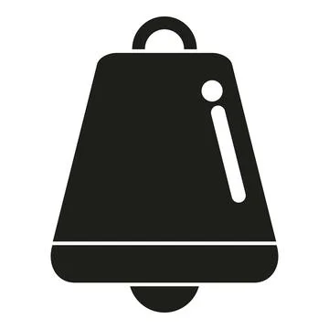 Notification bell icon symbolizing alert and new message Stock Illustration