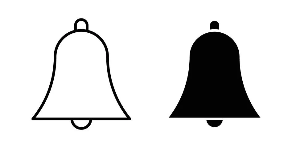 Notification bell icon vector design illustrations Stock Illustration