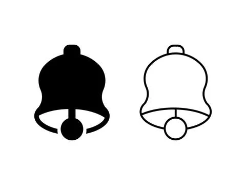 Notification Bell icon vector illustration. Stock Illustration