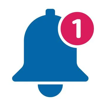Notification bell icon vector ringing bell symbol for your web design, logo, Stock Illustration