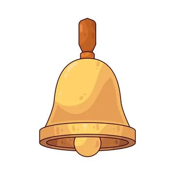 Notification bell illustration Stock Illustration