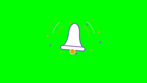 Notification Bell Snooze Digital Motion Graphic Animation Stock Footage 342387912