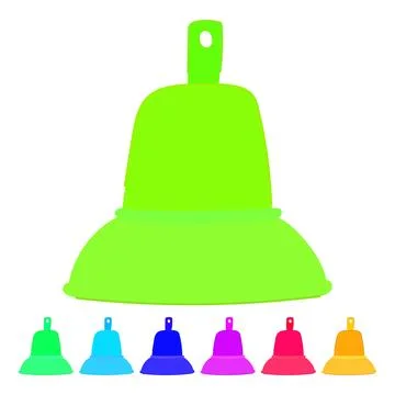 Notification bell vector cartoon graphic Stock Illustration