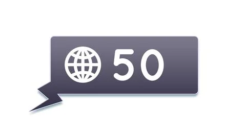 Notification box increasing in number 4k Stock Illustration