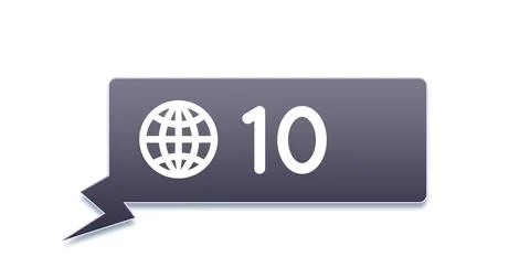 Notification box increasing in number 4k Stock Illustration