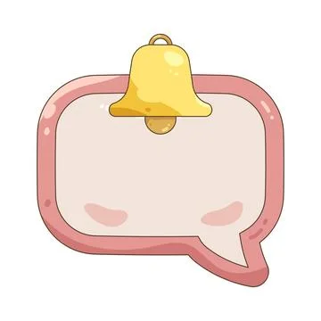 Notification bubble Stock Illustration