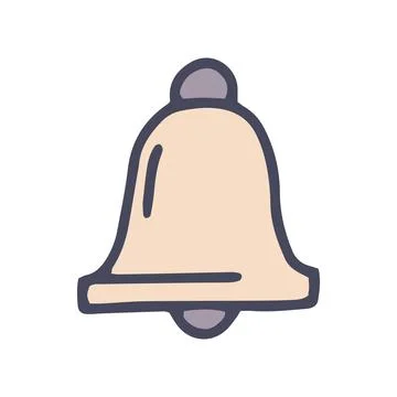 Notification color vector doodle simple icon design Stock Illustration